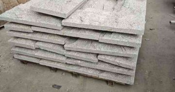 陇南芝麻白蘑菇石，自然面