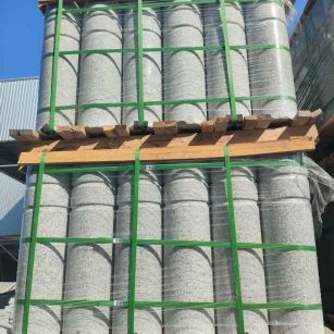 陇南挡车柱芝麻白 挡车石