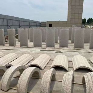 陇南黄金麻别墅柱皮 异形 线条定制