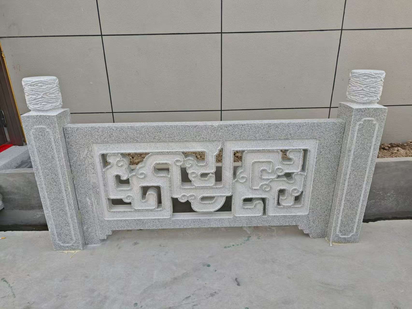 陇南芝麻白河道栏杆 桥栏杆