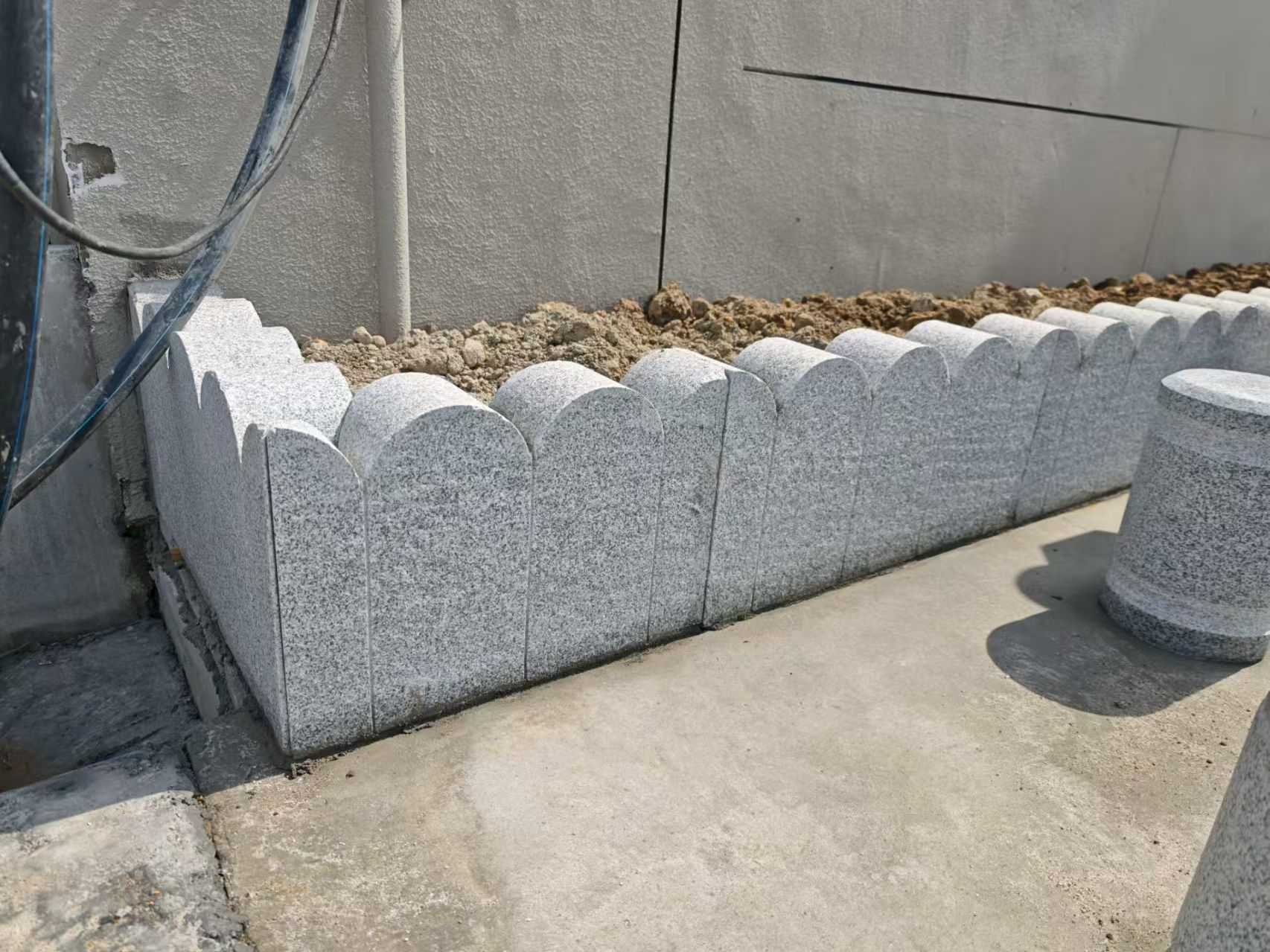 陇南芝麻白花边石  围边石