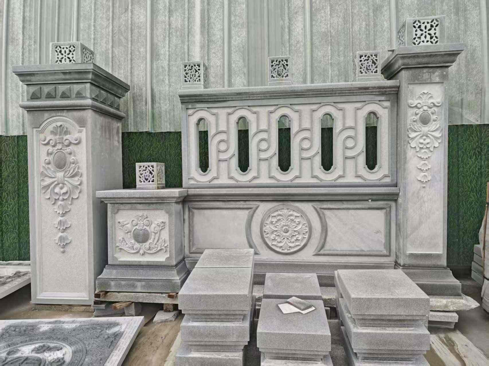 陇南芝麻灰异形别墅门头